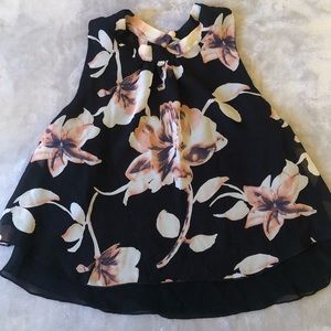 Tops - FLORAL || high neck blouse Tops - FLORAL || high neck blouse